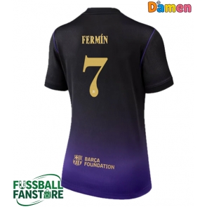 Barcelona Fermin Lopez #7 Replik Auswärtstrikot Damen 2026-27 Kurzarm